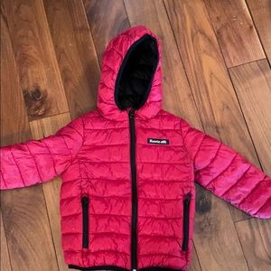Roots red 4T puffer coat